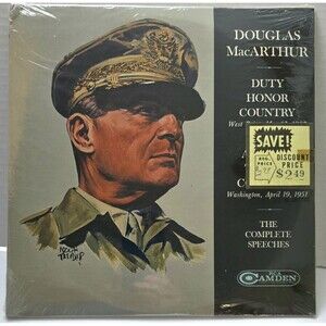 "Douglas MacArthur The Complete Speeches" SEALED Gatefold 1964 RCA 33 LP Record